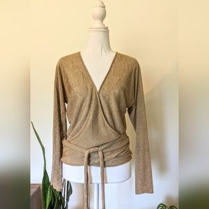 NWT JCrew lightweight neutral tan wrap sweater xsmall